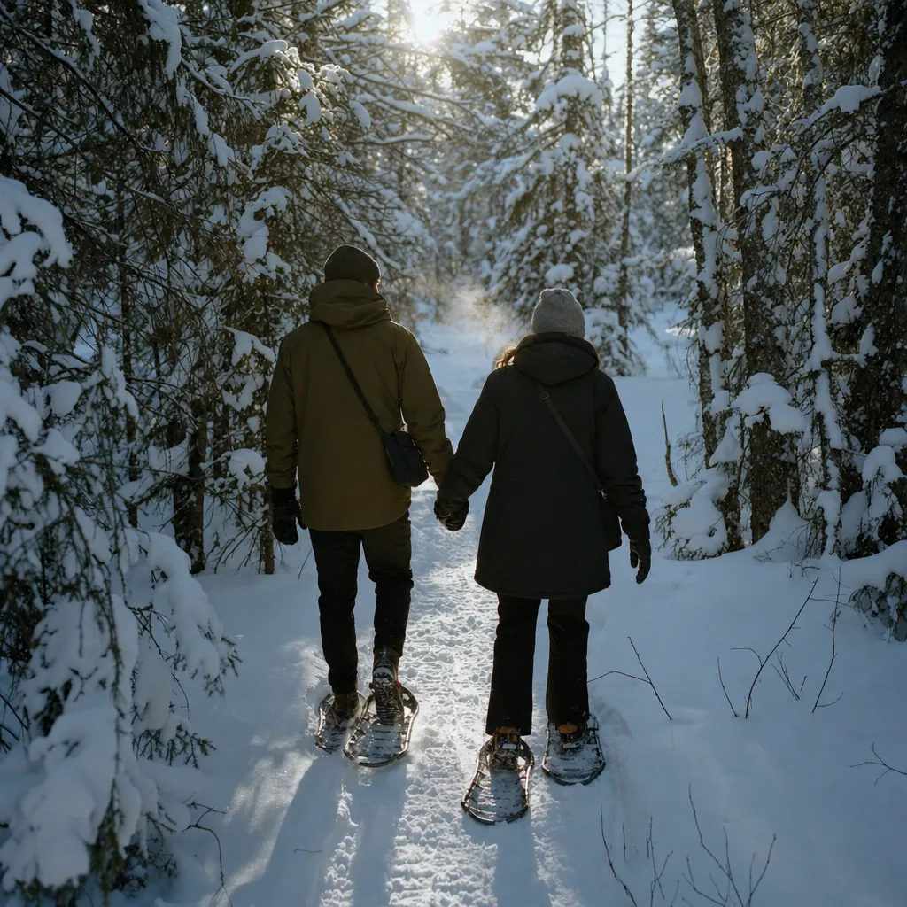 honeymoon winter scene